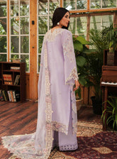 Kahf Premium Luxury Embroidered Lawn 3 Piece Unstitched Suit KHF24L KLE-1B
